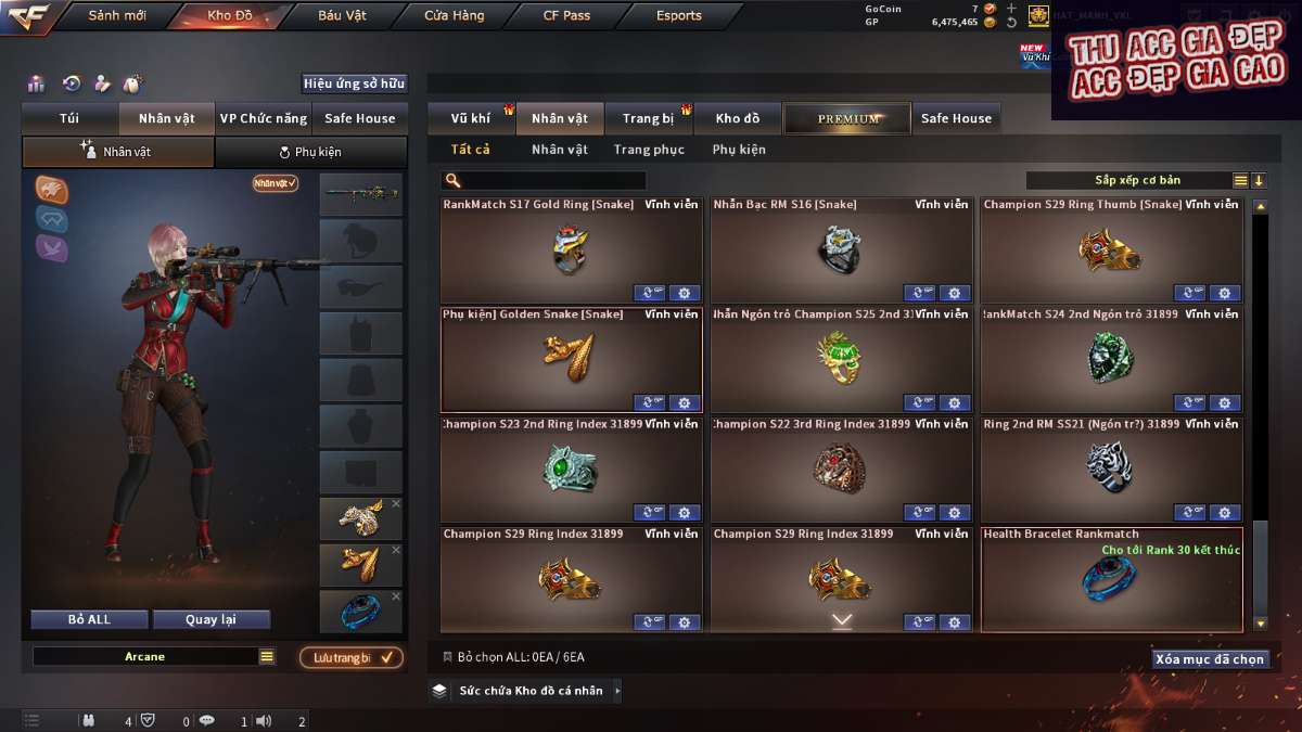 shop acc cf uy tin gia re